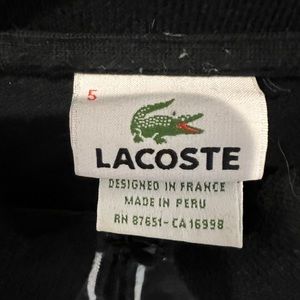 Men’s Lacoste shirt